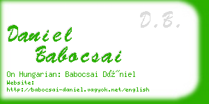 daniel babocsai business card